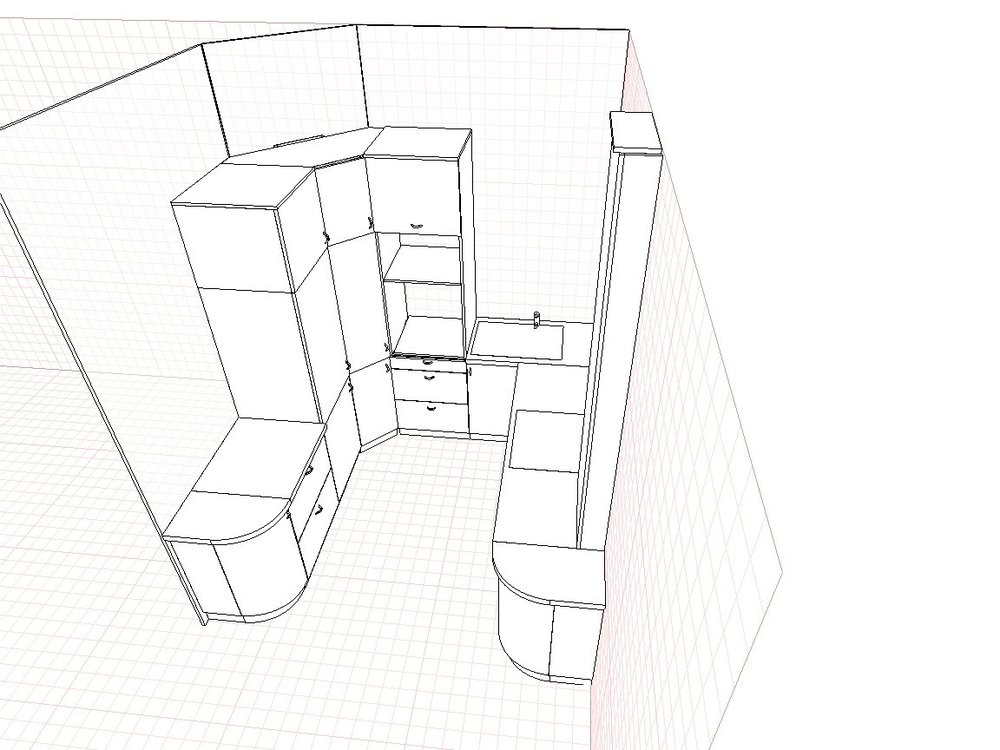Кухня с 5-м углом. Помогите с проектом.-2
