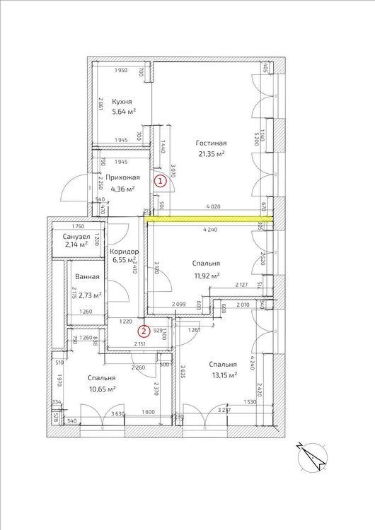 4-ка на семью, 77m2