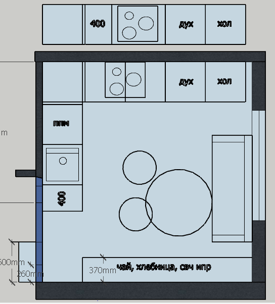 Кухня мечты в квартире с нуля-2