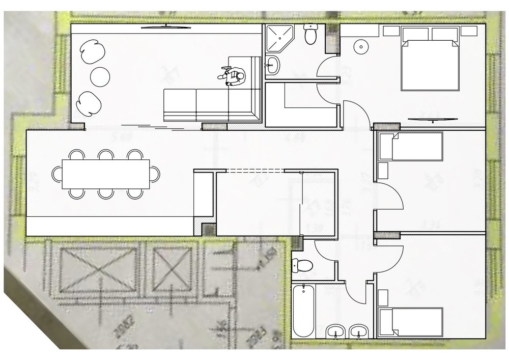 Планировка 4 х комнатной квартиры для семьи