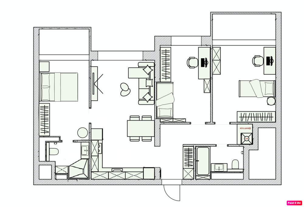 Перепланировка 3х комнатной квартиры: минусы и плюсы
