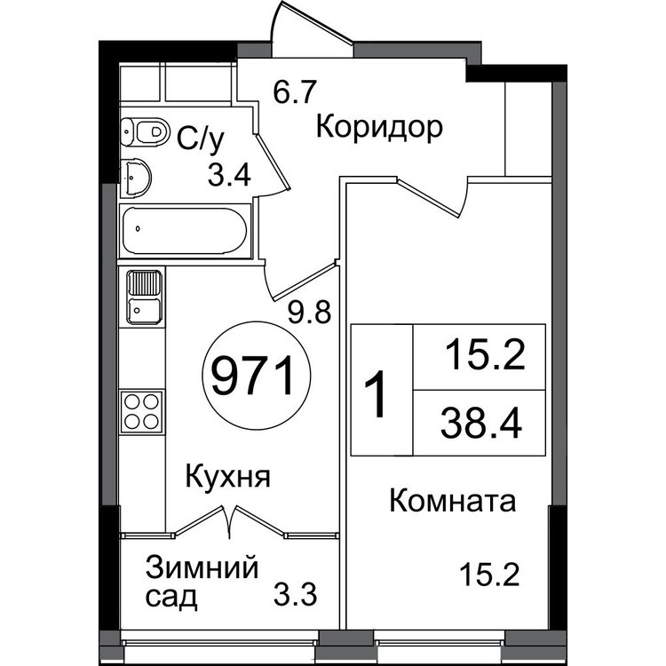 Планировка 2х комнатной квартиры. Покритикуйте пожалуйста-2