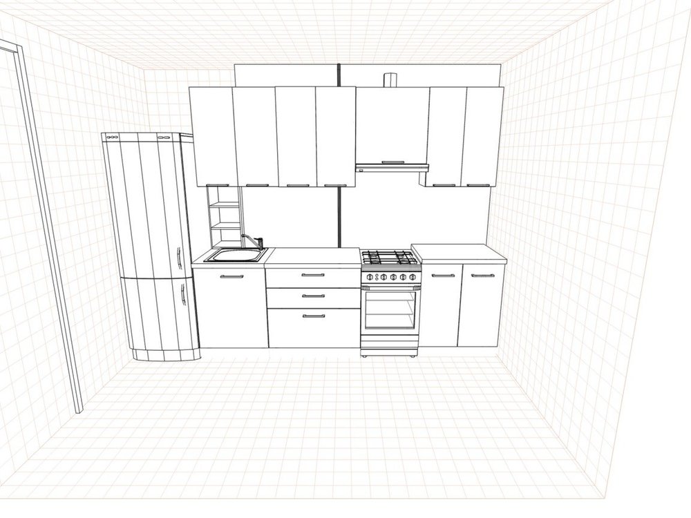 Помогите с расстановкой на кухне 7 м2