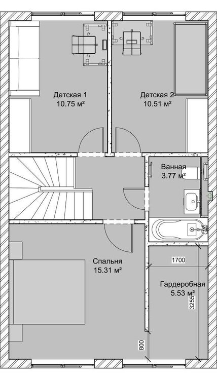 Таунхаус 106 кв. м. Оцените планировку, предложите свою.