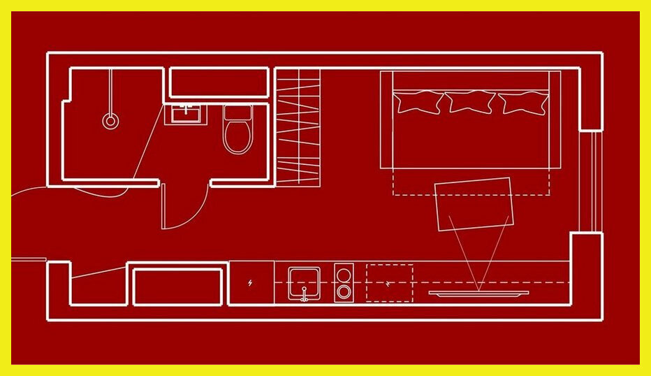 Студия 18 кв. м. Помогите с планировкой!